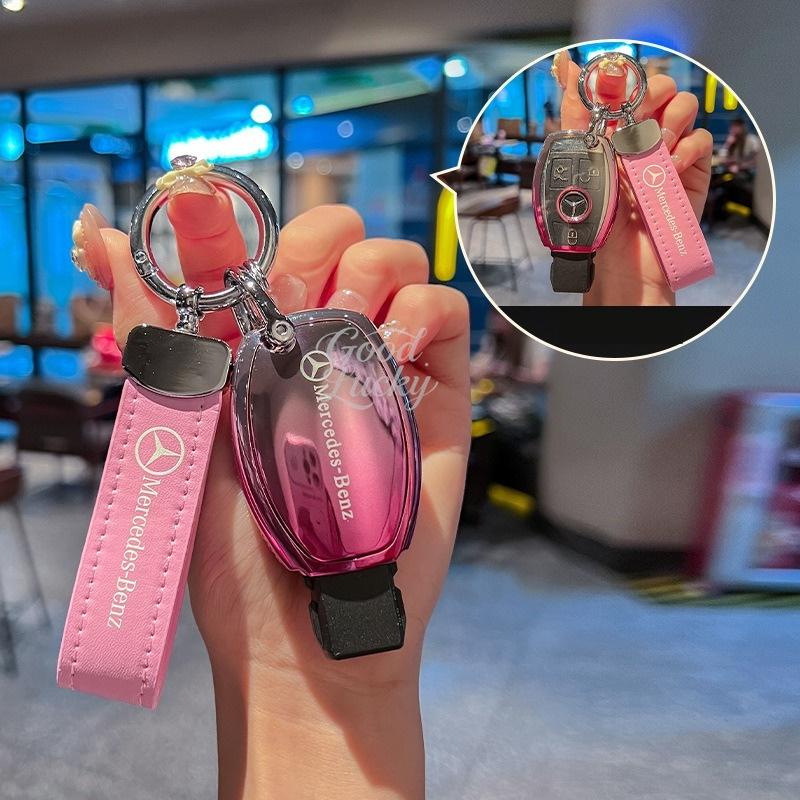 Fashion TPU Car Remote Key Case Shell Keychain For Mercedes Benz A C E S G Class GLC CLE CLA GLB GLS W177 W205 W213 W222 X167AMG QD1