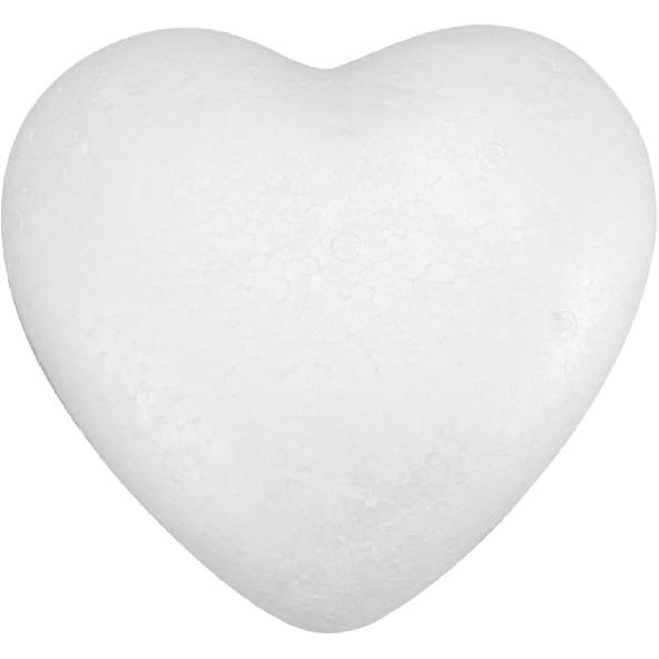 Crafare 9 Inch Craft Foam Hearts 2 Pack Polystyrene Heart Shaped Foam for Wedding Valentine's Projects Sculpture Modeling Decoration,DIY