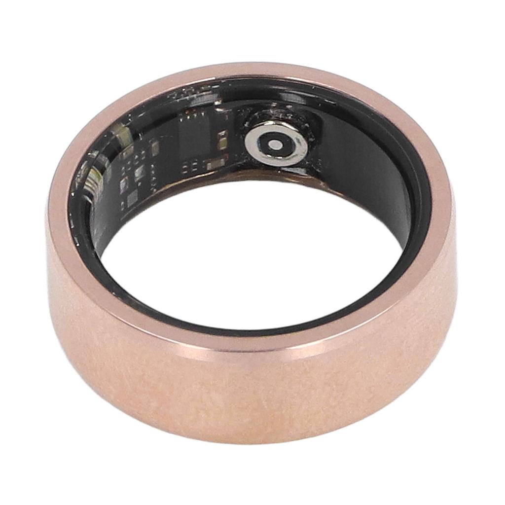 Smart Ring Gold BT Sleep Fitness Tracker IP68 Water Resistant Pedometer Smart Health Ring for Daily Use