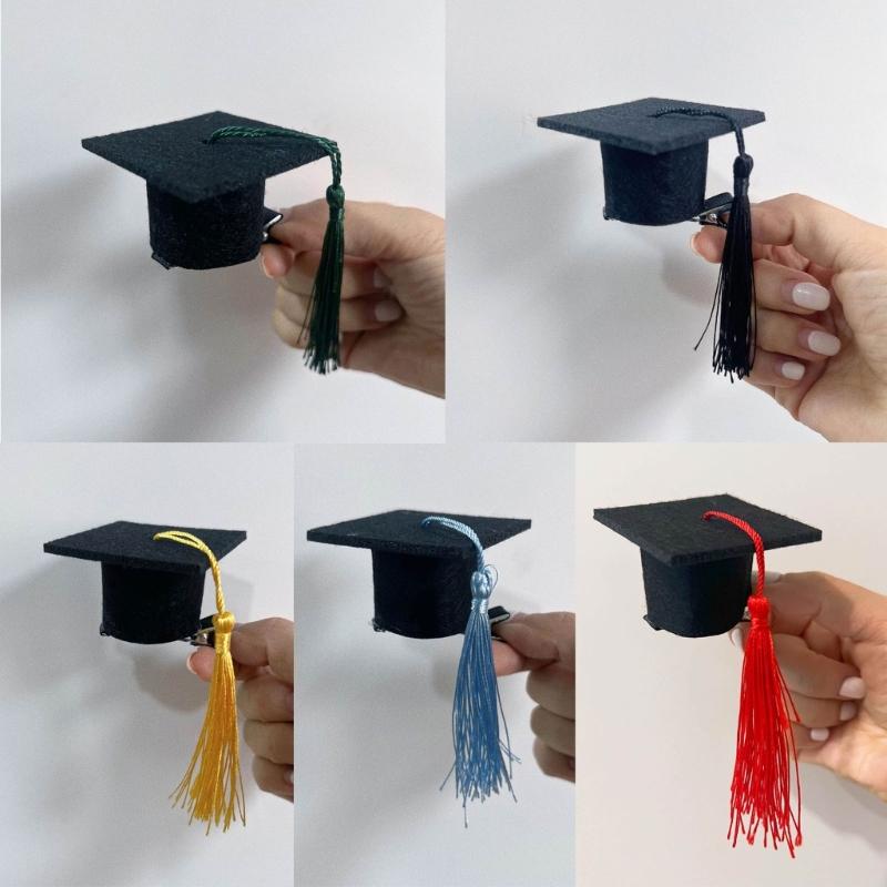 Stylish Graduation Hat Hair Clip Accessory Easy To Use Hair Clip Personalized Duckbill Clip for Headwear Enthusiasts