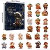 2026 24-Day Highland Cow Advent Calendar - Christmas Countdown Gift Box with Collectible Mini Acrylic,Festive Holiday Home Decor