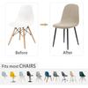 1/4Pcs Nordic Shell Style Chair Covers Stretch Armless Chair Slipcovers Anti-Dirty Seat Protector Case For El Wedding Party