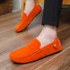 Comfortable Slip-on Driving Shoes Classic Suede Leather Men's Loafers Soft Bottom Male Moccasins Handmade Color Dress Flats