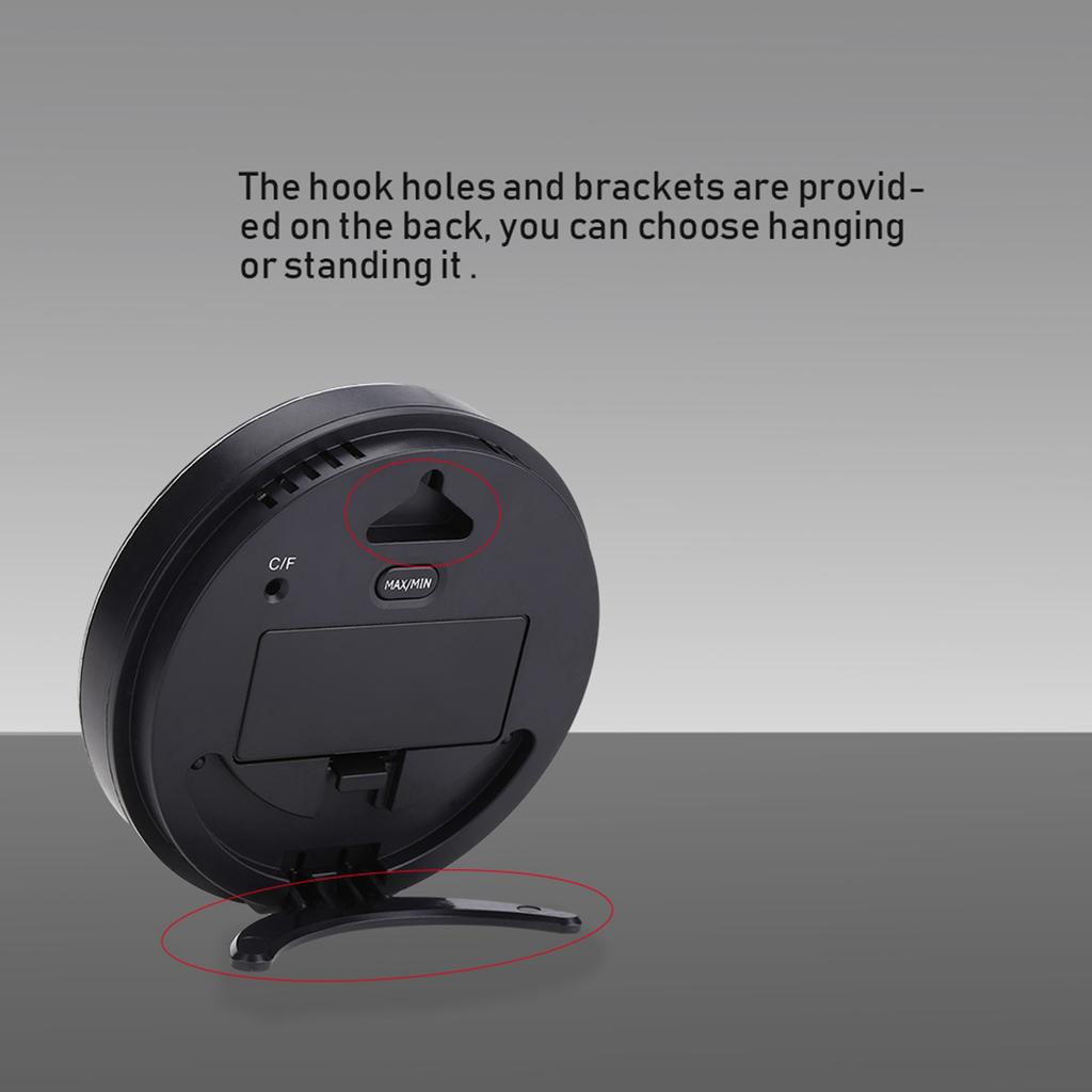 Draadloze Thermometer LCD Display Binnen Buiten Sensor Temperatuursensor Binnen Buiten Wit