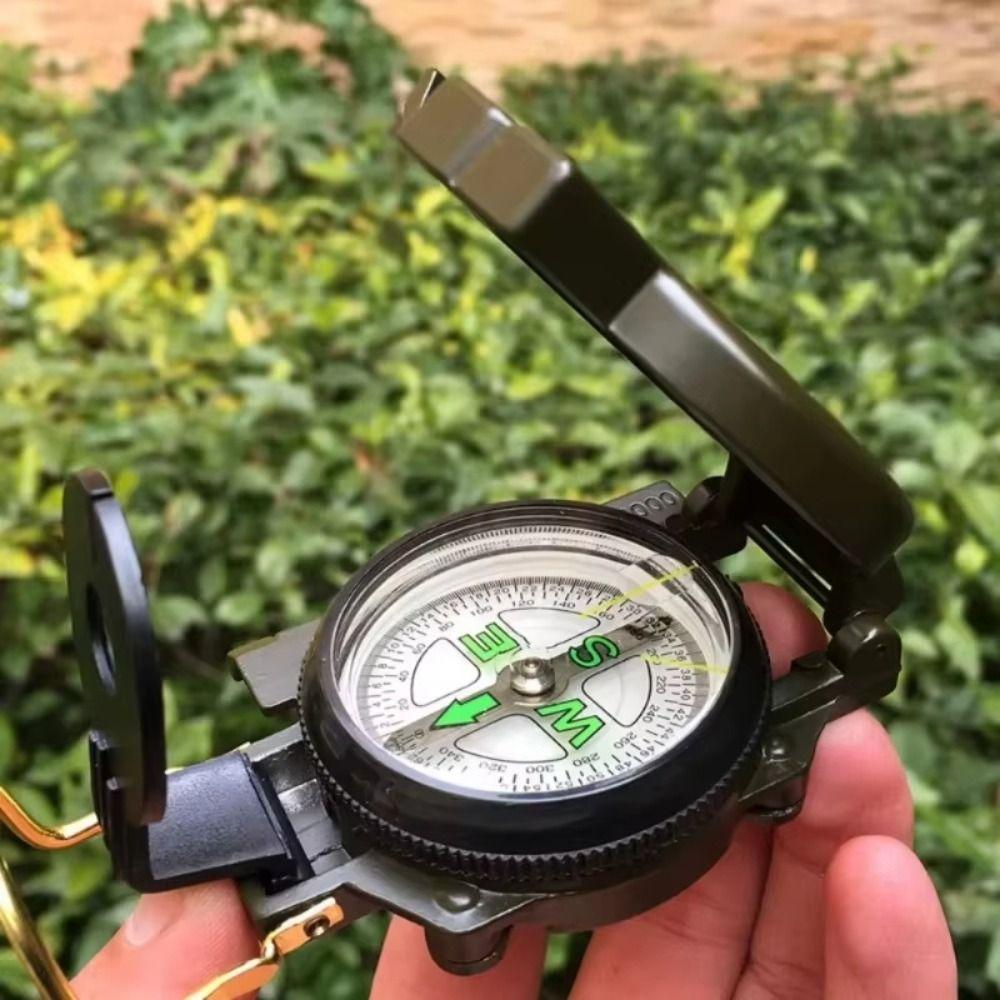 Aluminum Zinc Zinc Alloy Outdoor Compass Metal Construction Camping Compass Professional Compass Survival