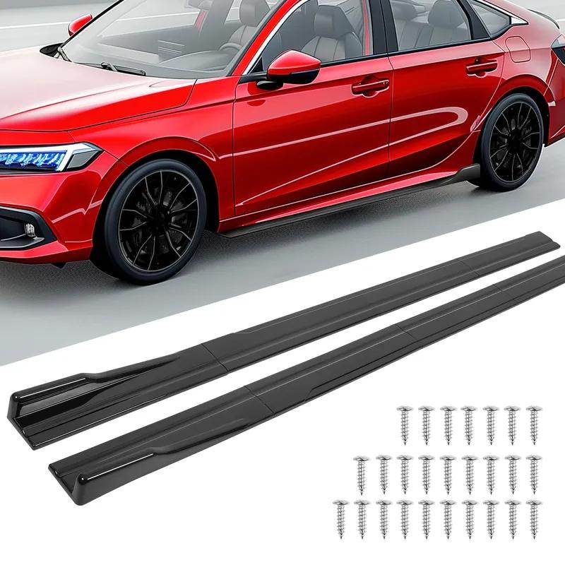 86.6“ Side Skirt Universal For BMW F10 5 Series 535i 528i M Sport 2011-2016 Extension Body Kit Apron Winglet Car Accessories