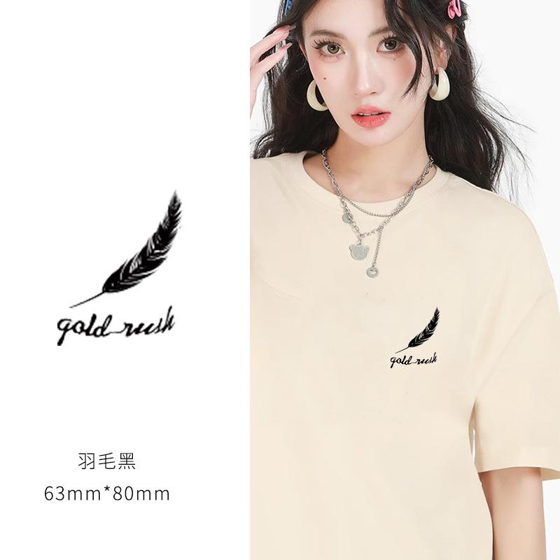 Heat Transfer Sticker Couple Clothes T-Shirt Decorative Pattern Printing Heat Transfer Sticker Hot Ironing Sticker Small