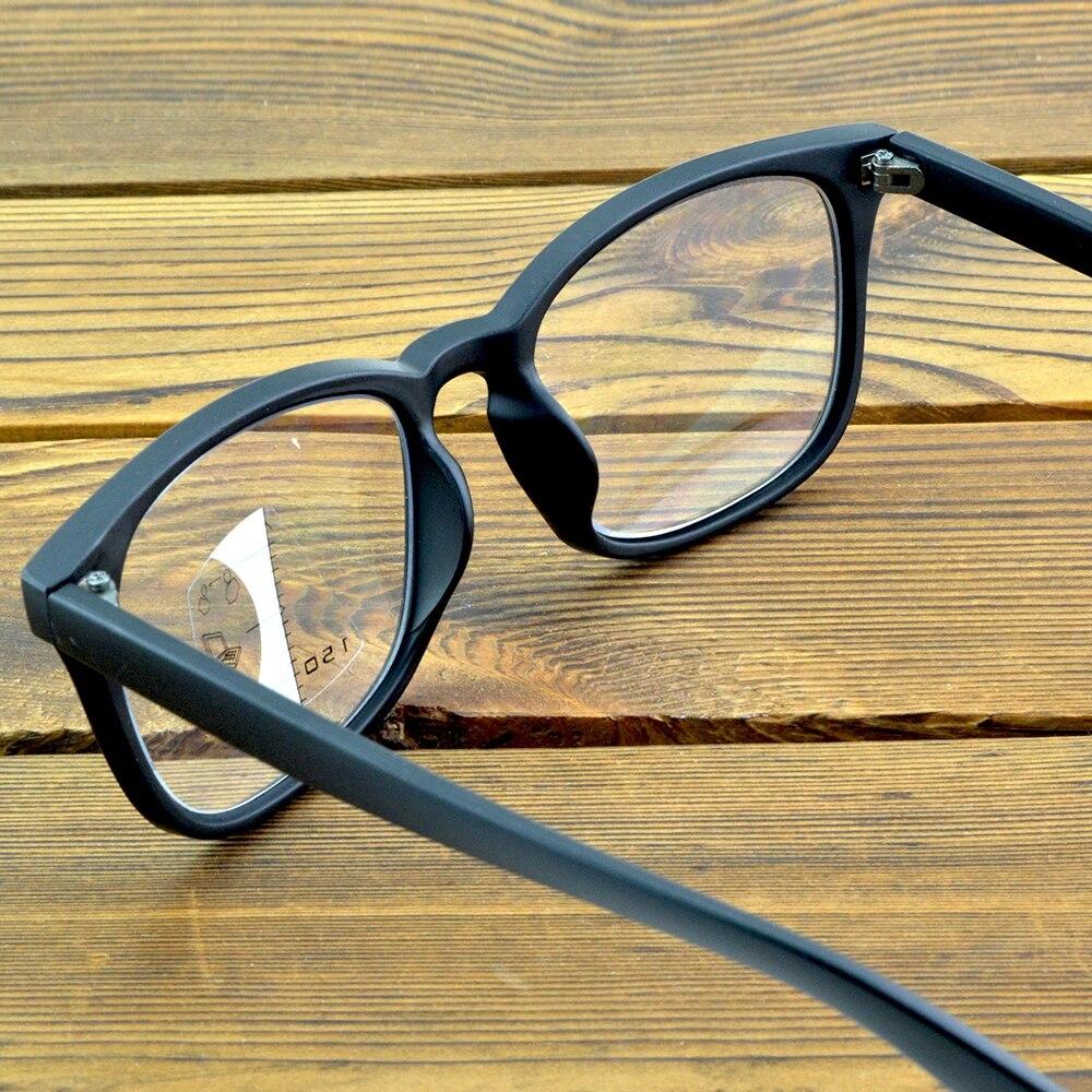 Clara Vida Óculos de Leitura Progressivos Quadrados Oversized Armação Grande Preto Para Homens +1 A +4