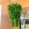 5 Head Artificial Plastic Plants Fern Vine for Christmas Wreath Wedding Arch Decor Home Garden Wall Hanging  Sales Diy Gift
