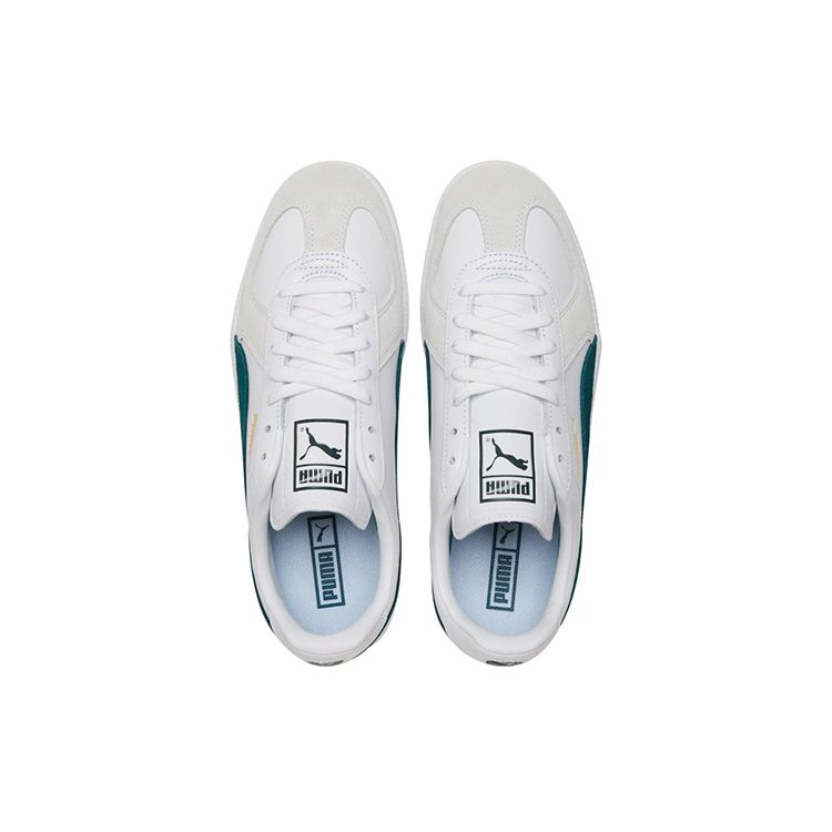 Puma Army Trainer White Varsity Green Unisex Sneakers 386607-03