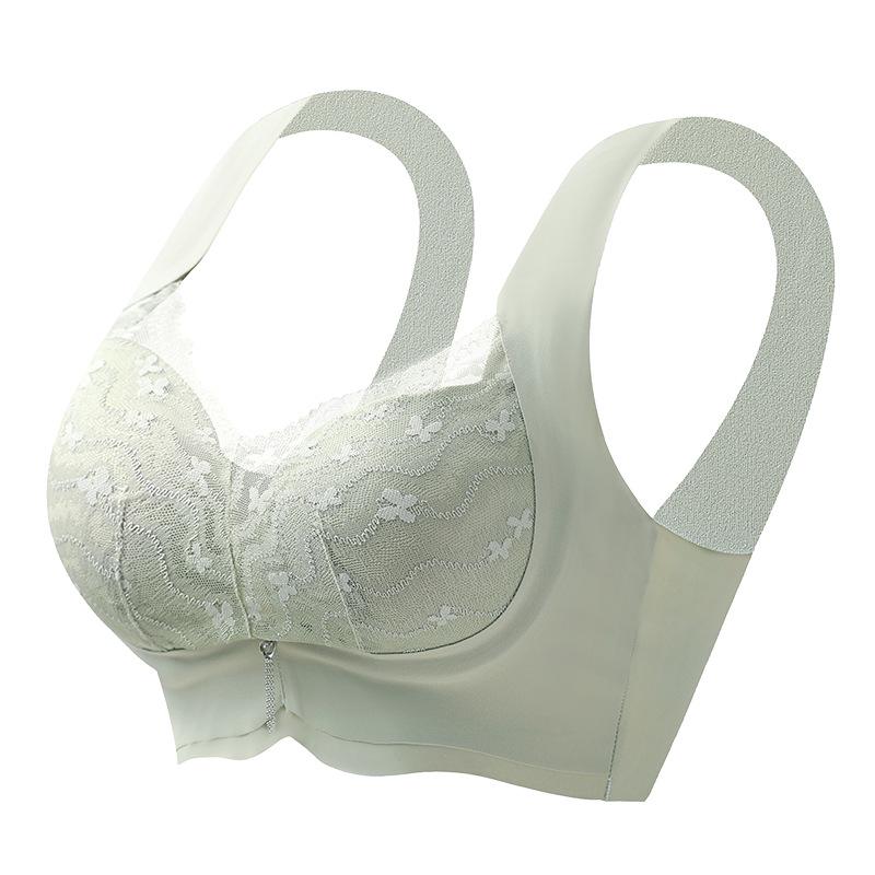 

Seamless French Lace Wireless Bra with Integrated Cups for Women 3XL (140-160 catty)