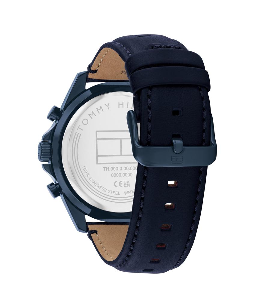 Navy Leather 1710655 [Tommy Hilfiger] Men's Watch, Dial, Strap,