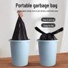Portable Garbage Bag - 46x60cm - 5 Rolls (100 Bags) - Black