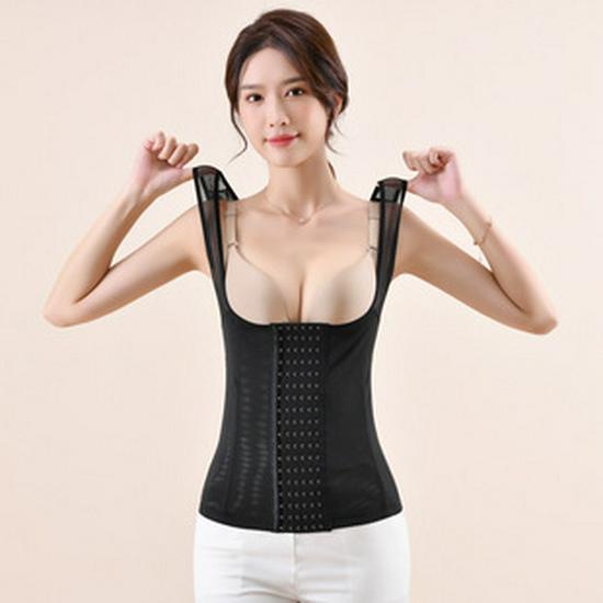Meizi Lai 5566 Mesh Lace Tummy Control Push-Up Shaping Vest
