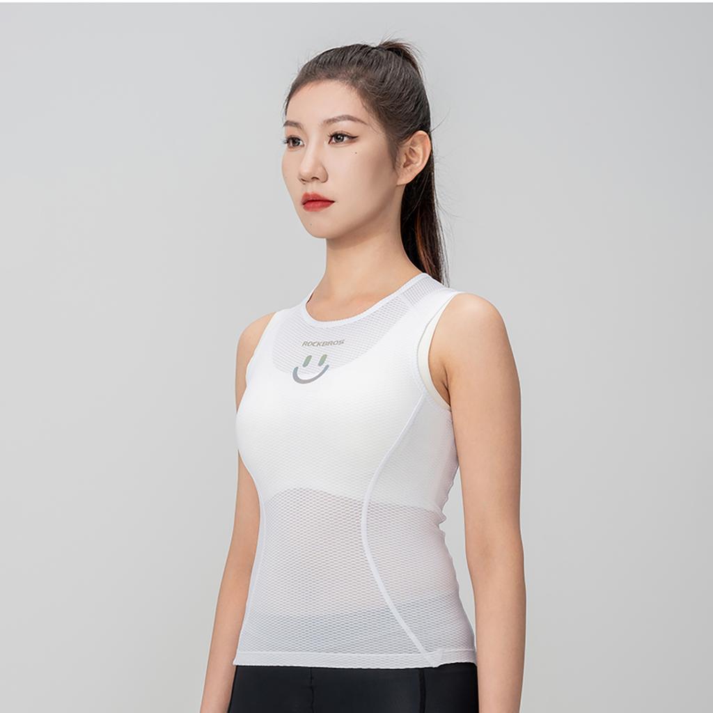 Women's quick-drying 3D fabric cycling vest t-shirt XL / XXL - white