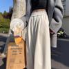 Women's Wide-Leg Glutinous Rice Pants - 2026 New Spring/Fall/Winter Plus Velvet Drape Wool Silk Blend Sweatpants