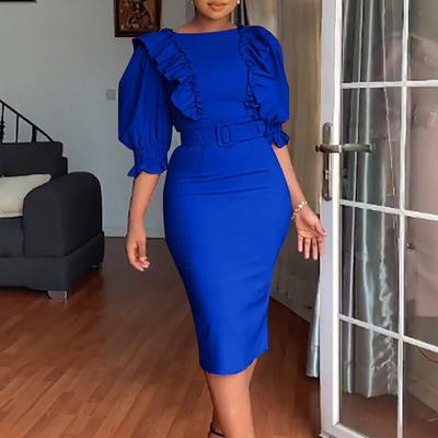 Women's New Temperament Slim Office Large Size Dress