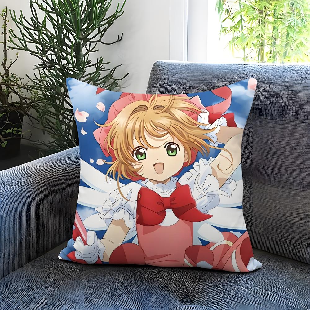 POPULAR C-CCardcaptor SSSakuraS Cushion Cover Comfortable Reversible Pillow Cover Ideal for Car Sofa Bedroom & Beyond