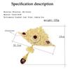 Women's Gold Color Brooch Wedding Jewelry Flower Brooch Family Wedding 2023