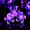 Outdoor Garden Sakura Flower Solar Lamp 10/20/50LED String Fairy Lights Solar Garlands Garden Christmas Courtyard Decor