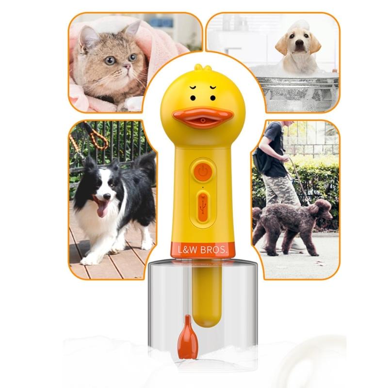 Electric Pet Bath Soap Dispenser Creates Rich Foam For Quick Dog Cleaning Automatic Dog Bathing Foam Machine Pet Supply