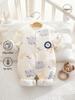 Thickened 120g Cotton Winter Baby Jumpsuit - Warm, Padded, Pure Cotton Bodysuit for Crawling