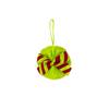 Christmas Bow Plush Ball Pendant, 8cm Festive Party Ball Decoration, Plush Ball Decorative Pendant, Christmas Tree Decorative Pendant.