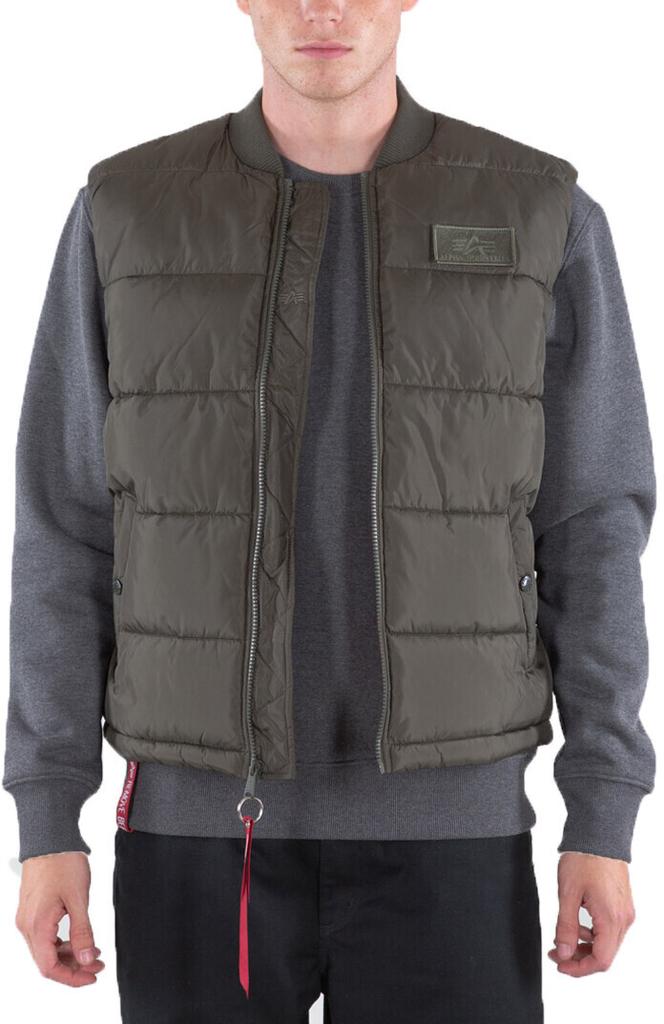 Зимняя куртка Alpha Industries Puffer Vest LW (118109) темно-оливковая