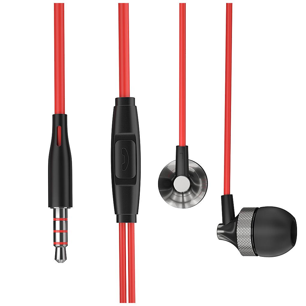Wire Earphone 3.5mm Interface Computer Phone Line Control In-ear Type Headphone Headset