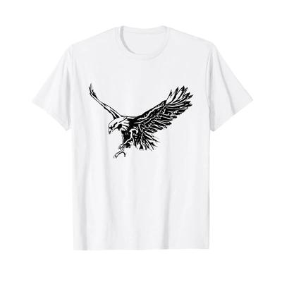 Eagle Bird T Shirt for Unisex and Women Vintage Washed Graphic Homme Soft Casual Unisex Top For Everyday Wear Streetwear