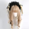 Original Gorgeous Black Gold Silk Satin Ballet Hat Lolita Headband Hair Clips Top Hat Headband Kc Dream Bow Small Hats
