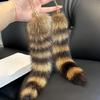 Long Tail Keychain for Key Holder Plush Tail Charm Key Holder Keyring Pendant Decorations Purse Bag Charm