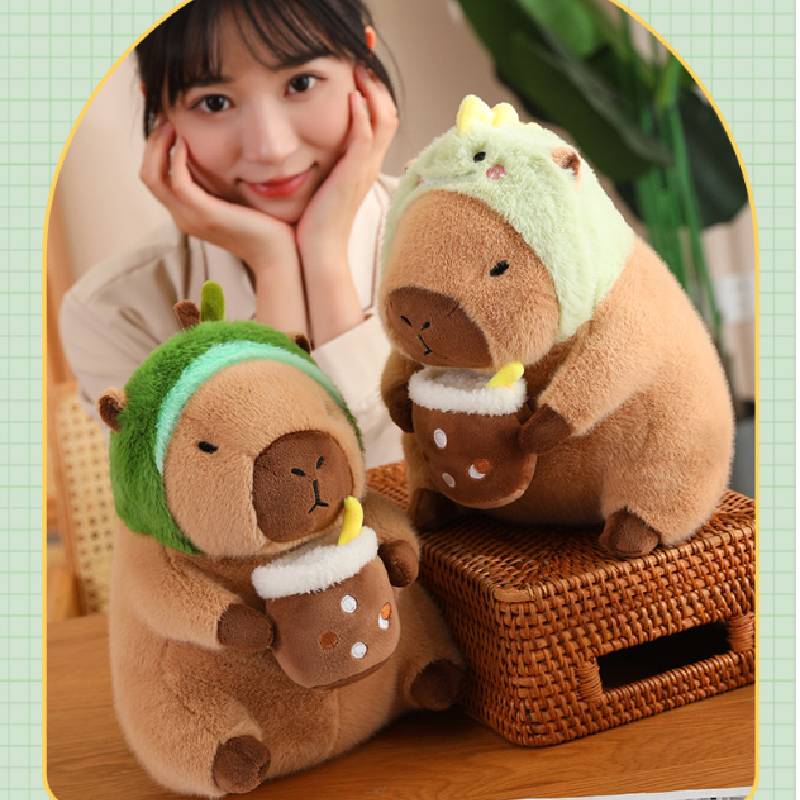 Capybara Transformable Multiple Decorations Plush Toy Doll Pillow Children Gift