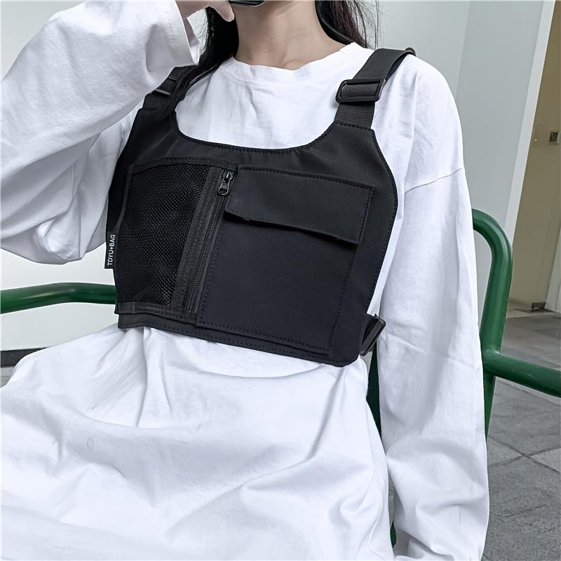 Multifunctional Vest Backpack, Minimalist Chest Bag with Cool Street Style
