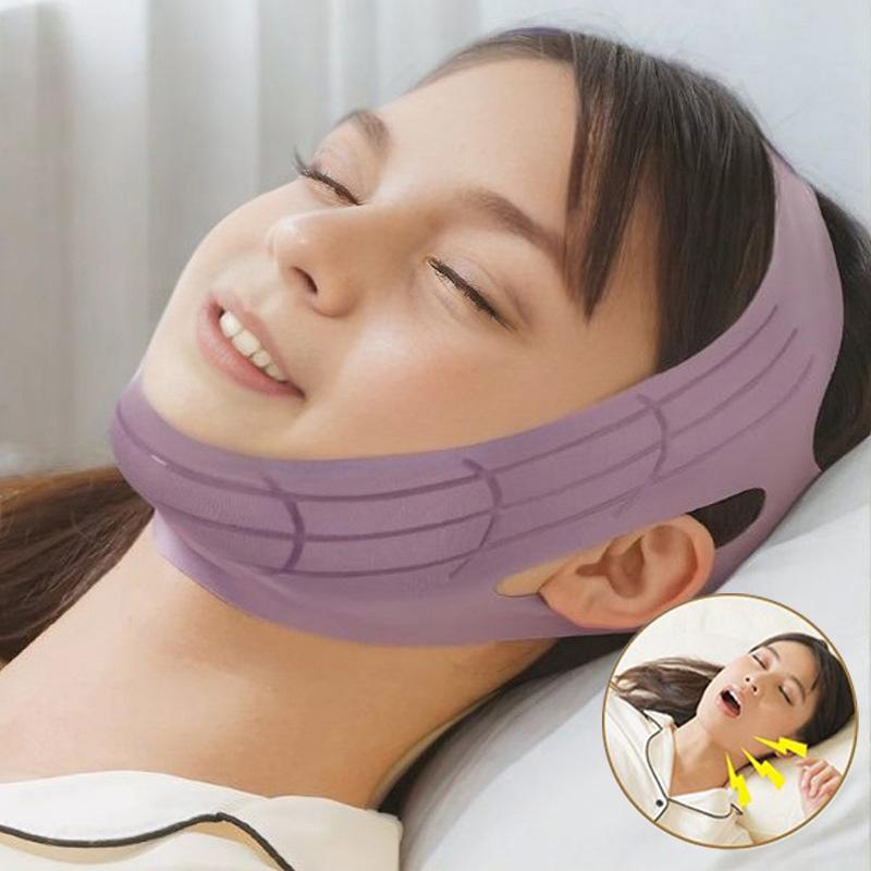 Justerbar Anti-stropp Stopp Snorking Hakestropp Snorking Munnskjerm Behandling Snorking Lindre For Søvn Ansikts Slanke Bandasje
