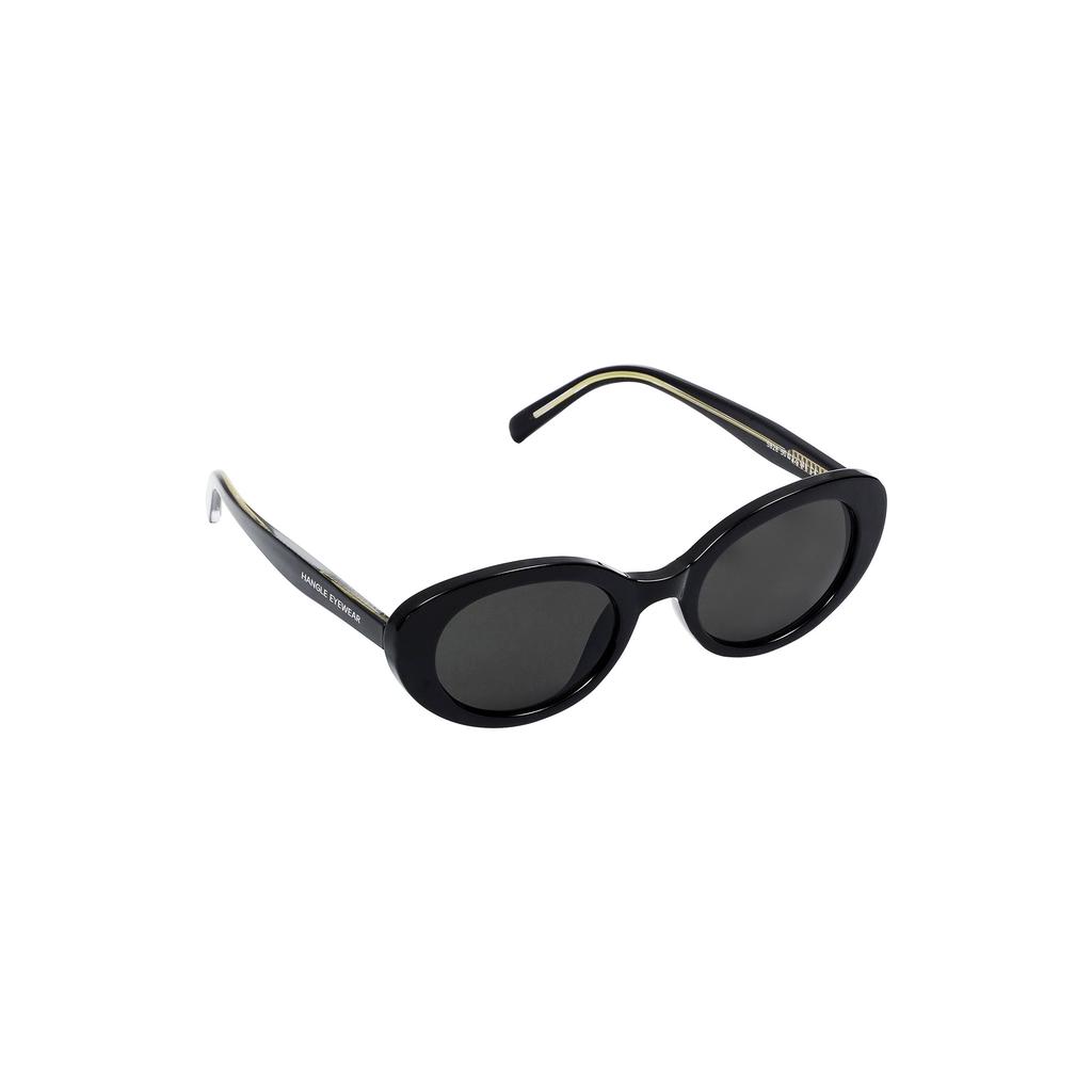 Hangeul Oval Sunglasses Black