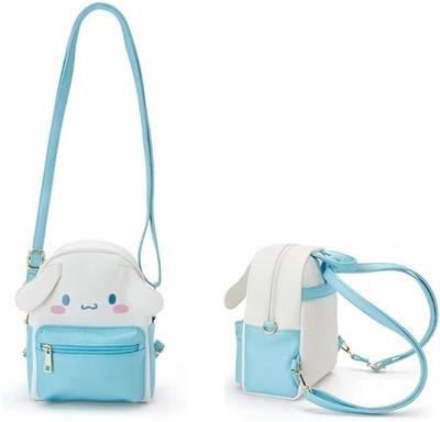 Rucksack [Hello Kitty, Cinnamoroll, Pompompurin, My Melody, Kuromi] Umhängetasche, Wasserabweisendes PU-Leder, Kompakt, Niedlich, Stilvoll, Beliebt für