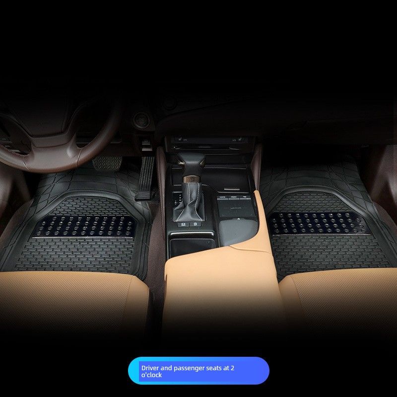 Single-Piece Car Floor Mat for the Driver's Seat, Waterproof, Non-Slip, Dirt-Resistant, Cuttable Silicone Carpet-Style Foot Mat