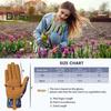 1 Pair Women Gardening Gloves Wear-resistant Thick Five Fingers Anti-slip Sweat-Absorbent Scratch Resistant No Stab Weeding Gloves Digging Planting