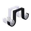  2Pcs Hang Curtain Rod Holders Heavy Duty Double Curtain Rod Bracket for 1.02-1.1''Rod Metal Double Rod Bracket for Wall