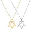 Irregular Five Pointed Star Necklace Stainless Steel Gold Plated Geometric Pendant For Women Daily Jewelry