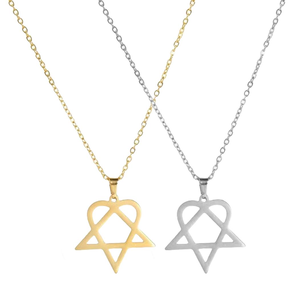 Irregular Five Pointed Star Necklace Stainless Steel Gold Plated Geometric Pendant For Women Daily Jewelry