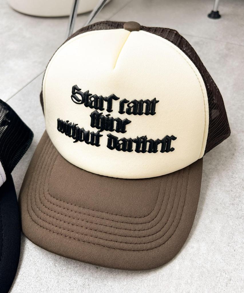 WEGO Old English Logo Mesh Size F Cap, Women's, Brown,