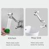 Stainless Steel Wall Mounted Faucet 360° Rotation Single Cold Water Tap  Sink Mounting
