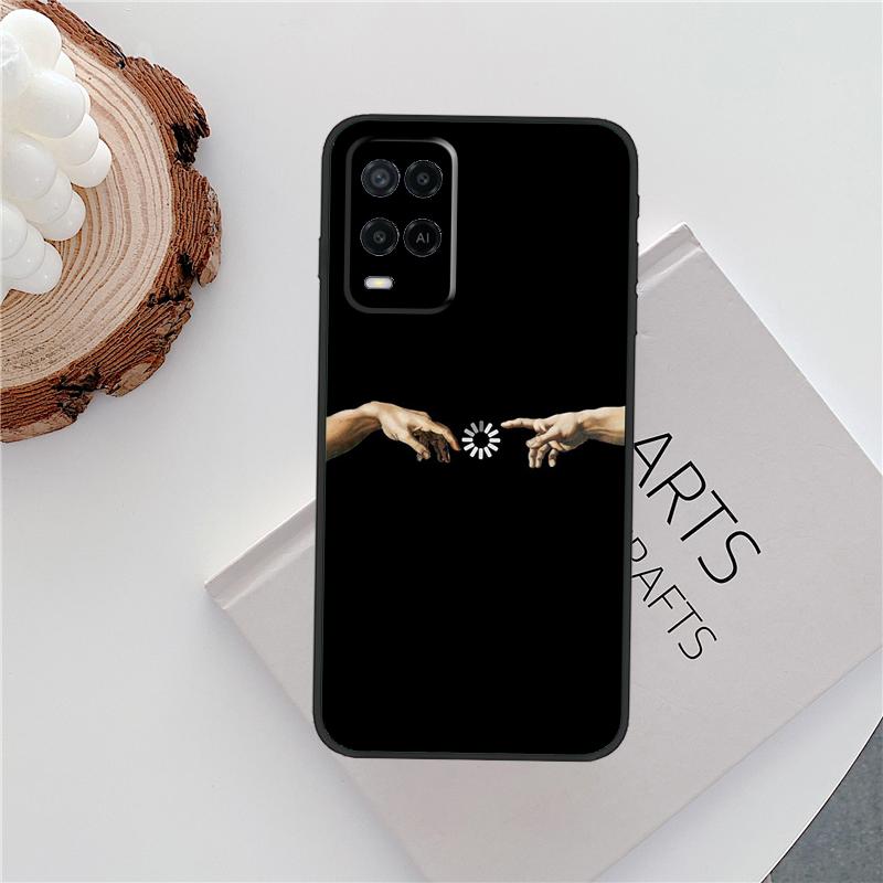 Grime Michelangelo Weed Case For Oppo A18 A38 A58 A78 A98 A79 A40 A60 A80 A16 A76 A96 A15 A74 A94 A54 A77 A17 Cover