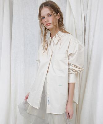 Camicie Overfit con Bordi in Pizzo Lonkeu Lonque (beige)