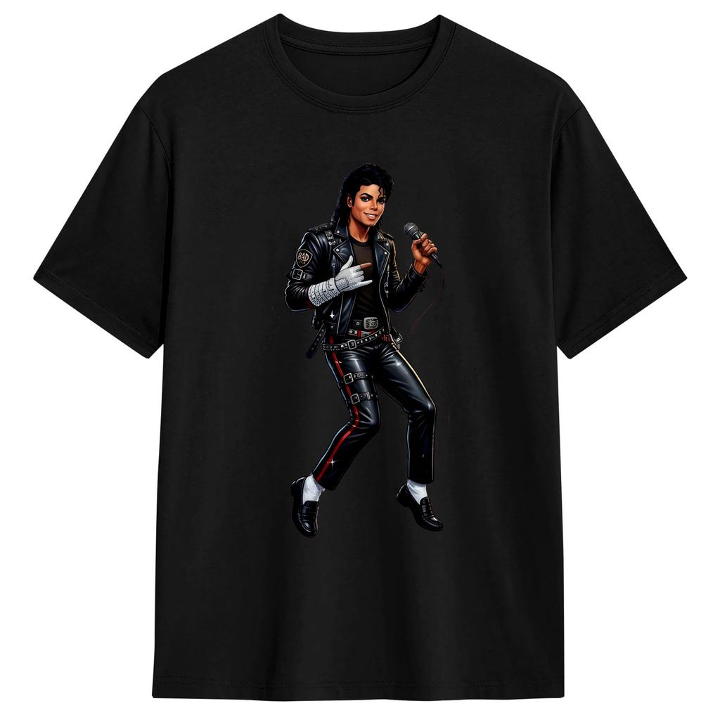 Streetwear T Shirt Beach MMichael JJackson Star Popular T Shirts Pure Cotton Tshirt for Unisex Y2K Retro Short Sleeve Tops