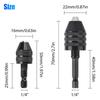 Electric Screwdriver 0.3 3.6/6.5mm Keyless Drill Chuck 1/4 Inch Hex Shank Keyless Drill Chuck Chuck Tool