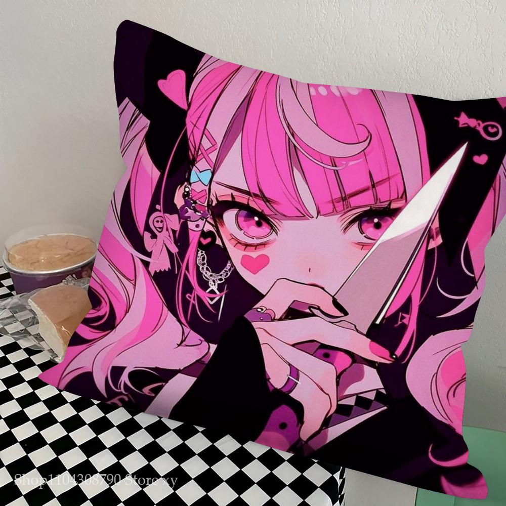 1pc Mood Body Moon Lady Classic Anime Pillow Case Square Bedroom Sofa Leisure Comfort Cushion Car Living Room Home Decoration