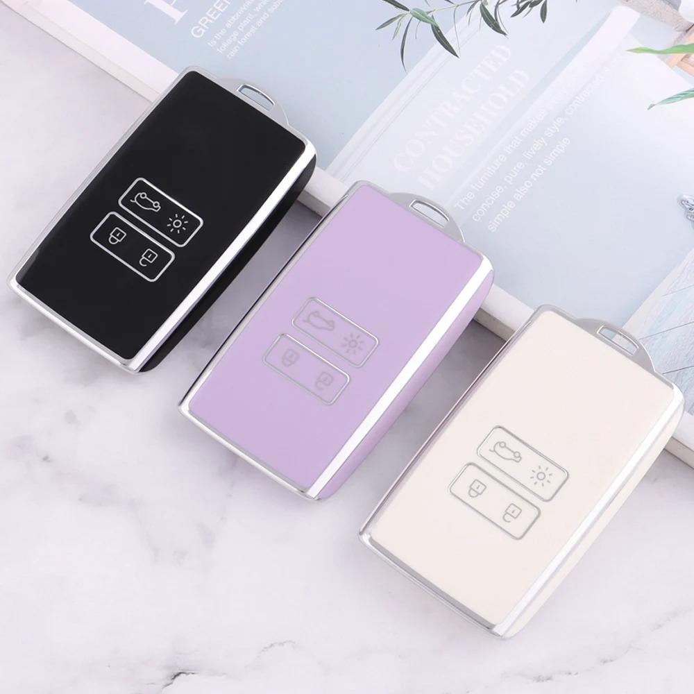 TPU Car Remote Key Case Cover Shell for Renault Koleos Captur Megane Clio Scenic Talisman Arkana for Dacia Sandero Card Fob
